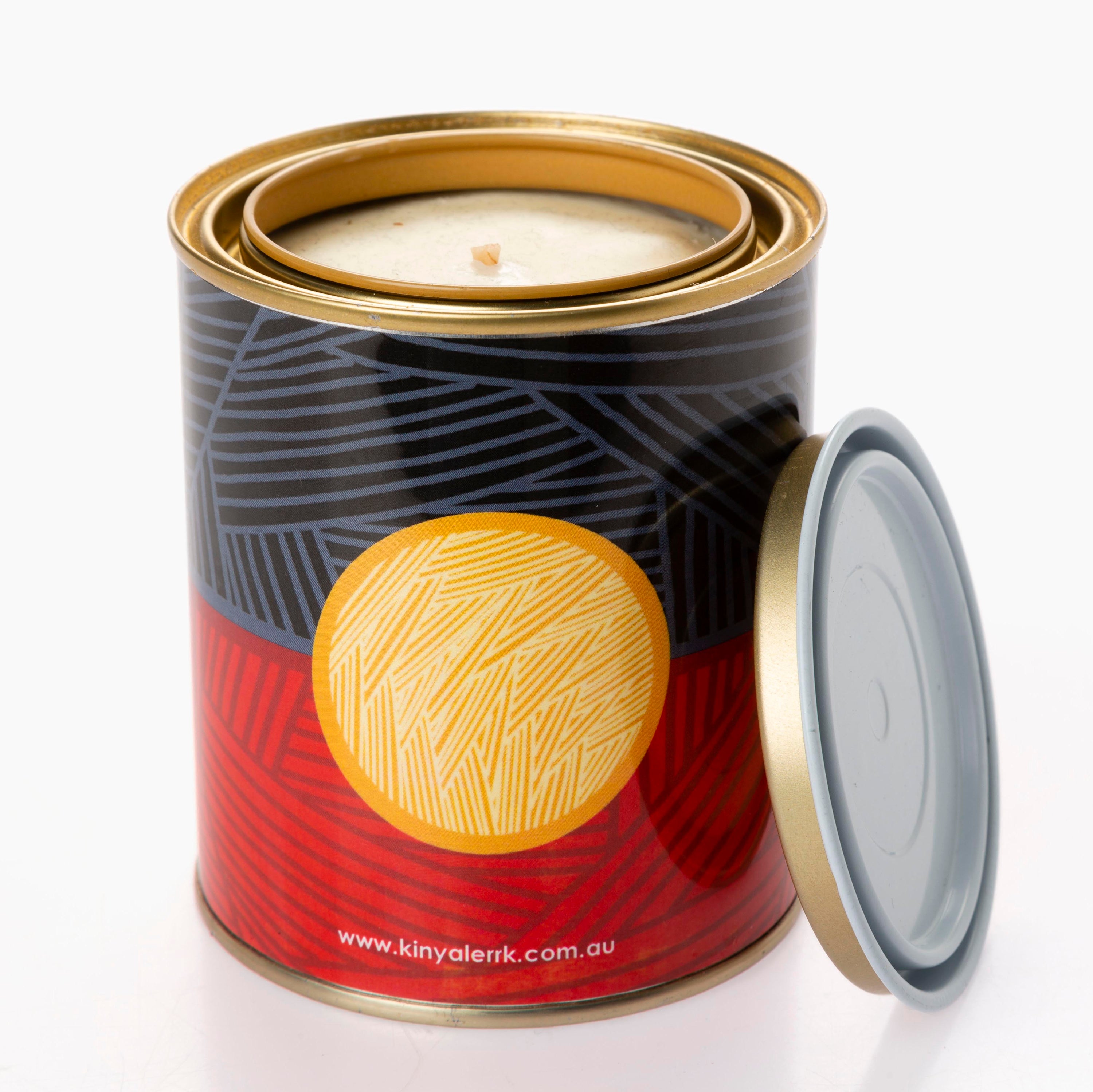 Aboriginal Flag Designer Candle Tin