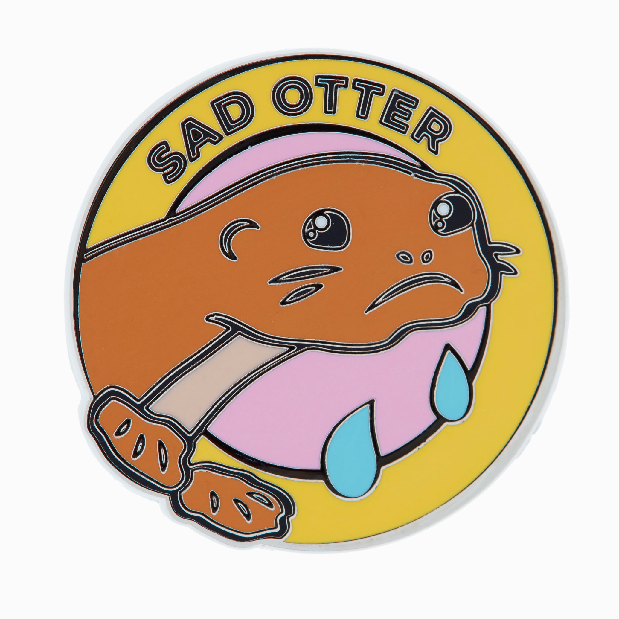 Sad Otter Enamel Pin